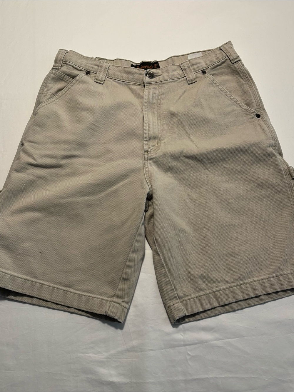 Timberland Beige Workwear Cargo Shorts